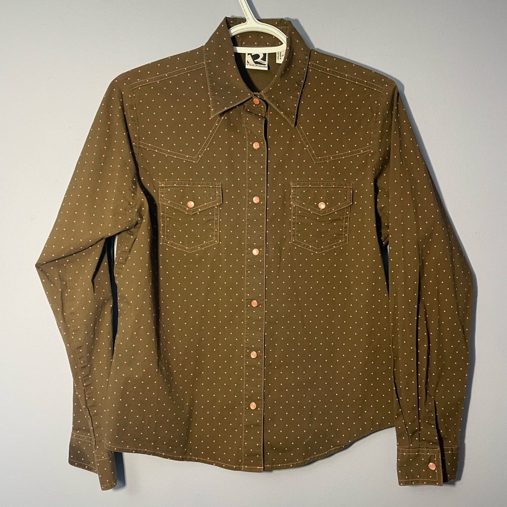 Girls Large Roper Western Button Up - Picture 1 of 4